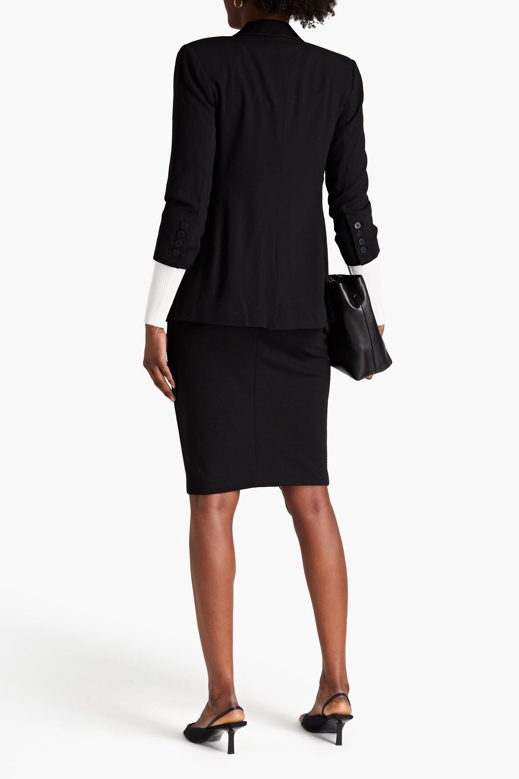 HALSTON Sadie stretch-crepe pencil skirt