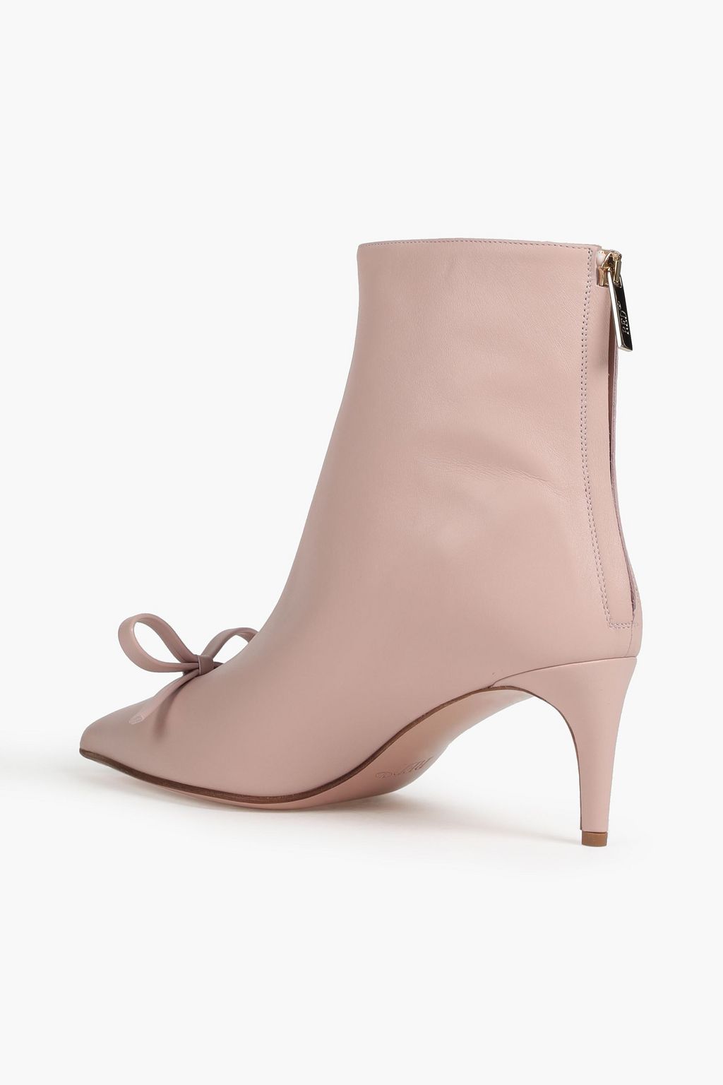 RED(V) Bow-embellished leather ankle boots