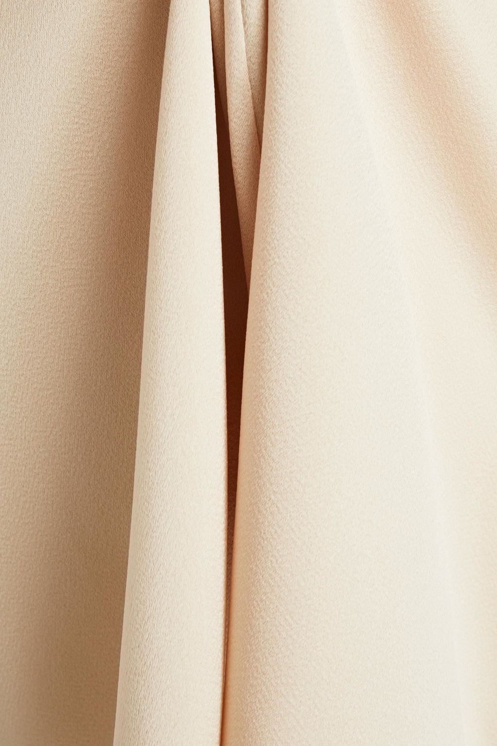 HALSTON Satin-crepe top