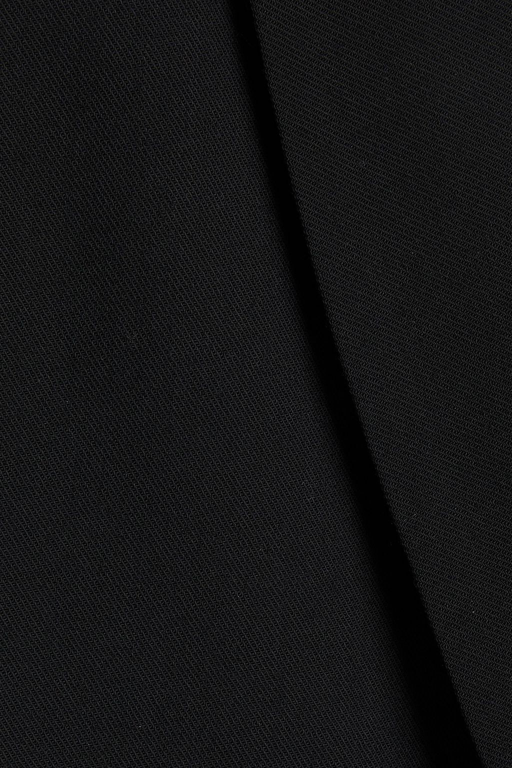 HALSTON Satin-trimmed stretch-twill blazer