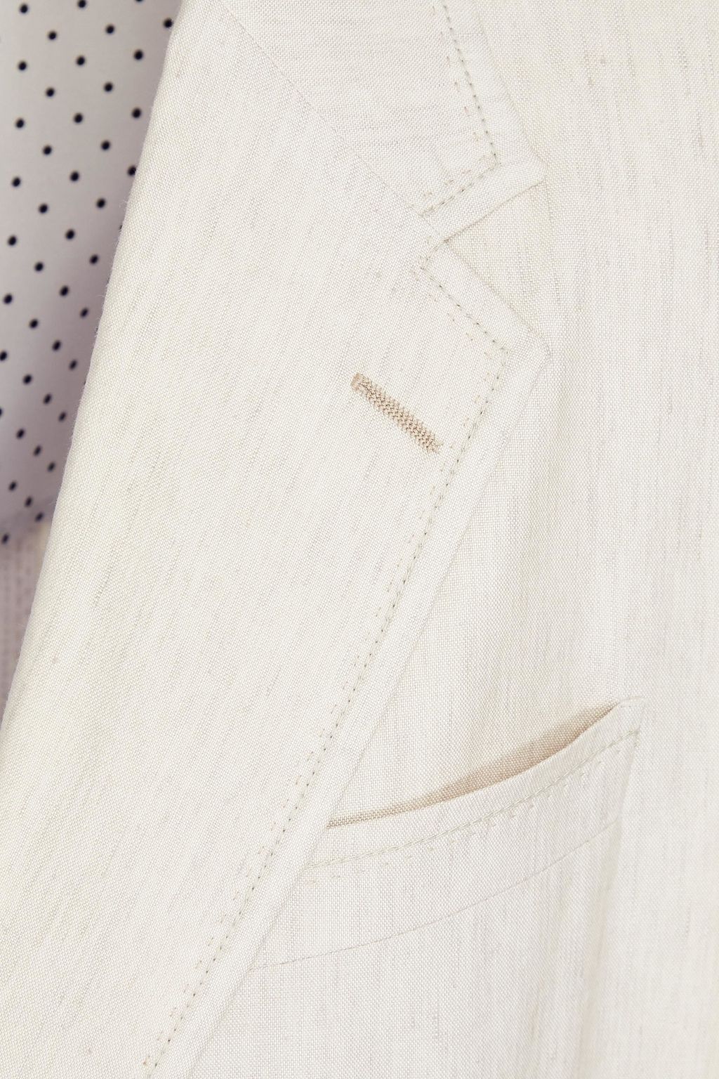 DOLCE & GABBANA Slub linen and silk-blend blazer