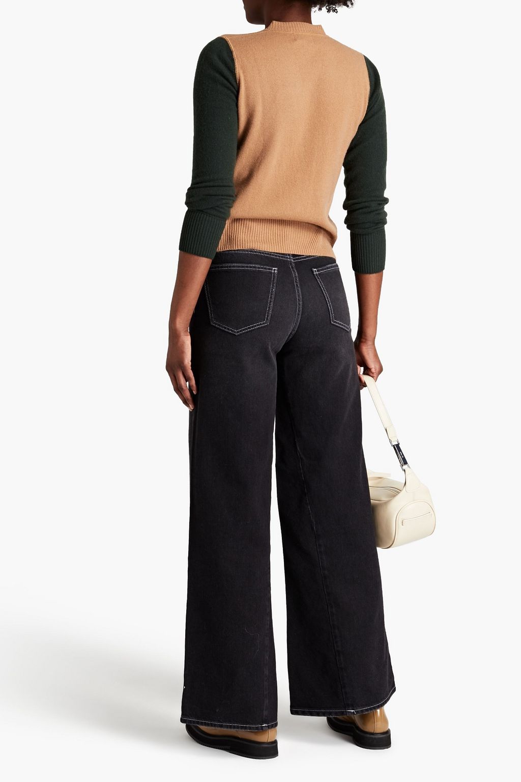 GANNI High-rise wide-leg jeans