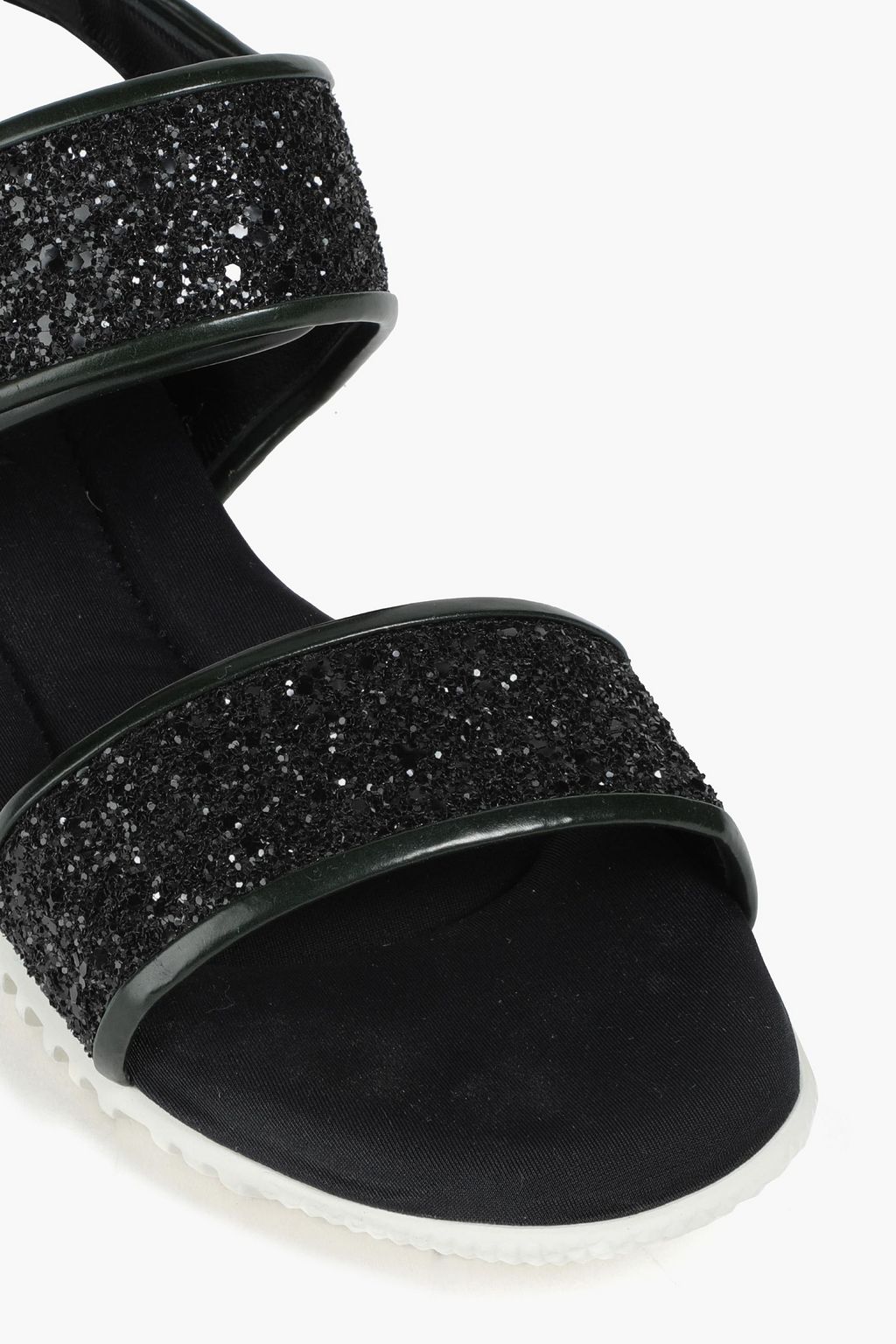 MARNI Glittered jersey sandals