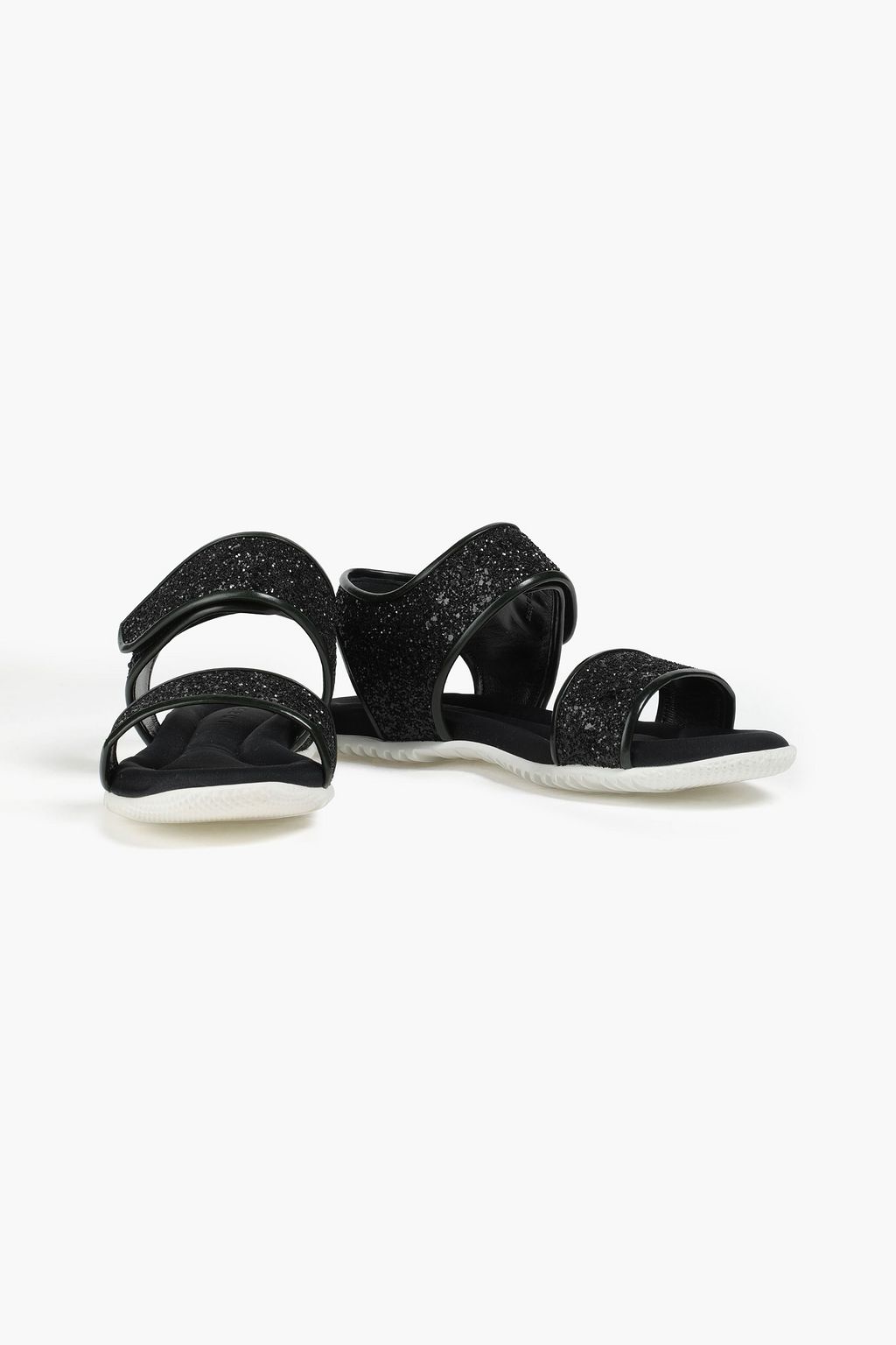 MARNI Glittered jersey sandals