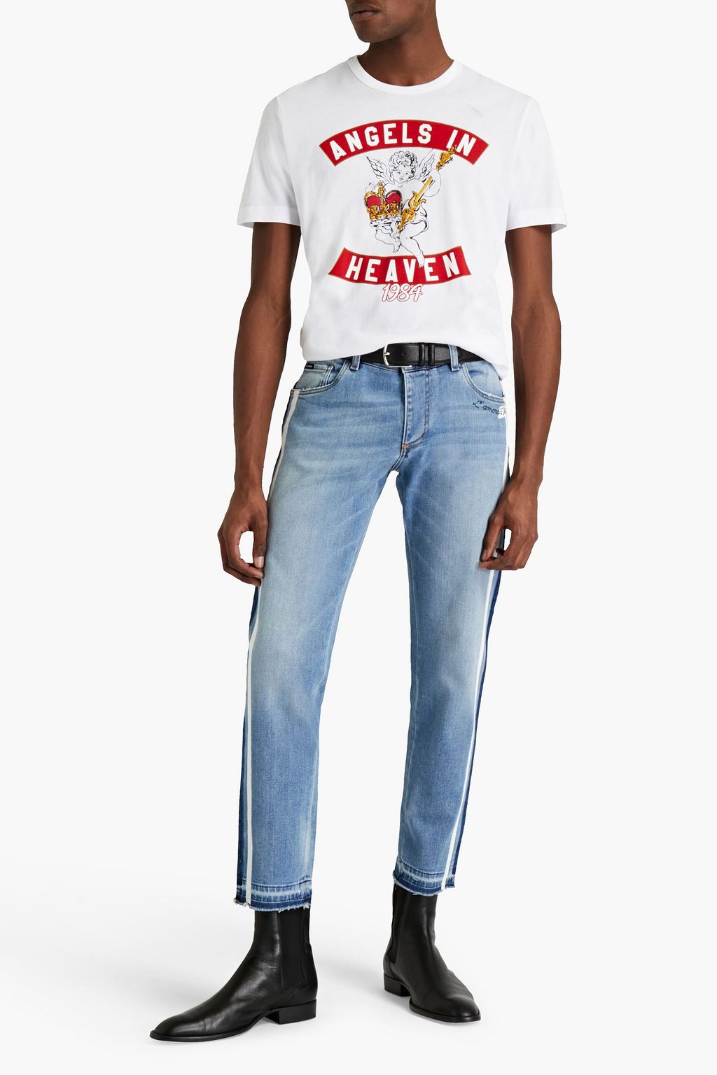 DOLCE&GABBANA Printed cotton-jersey T-shirt
