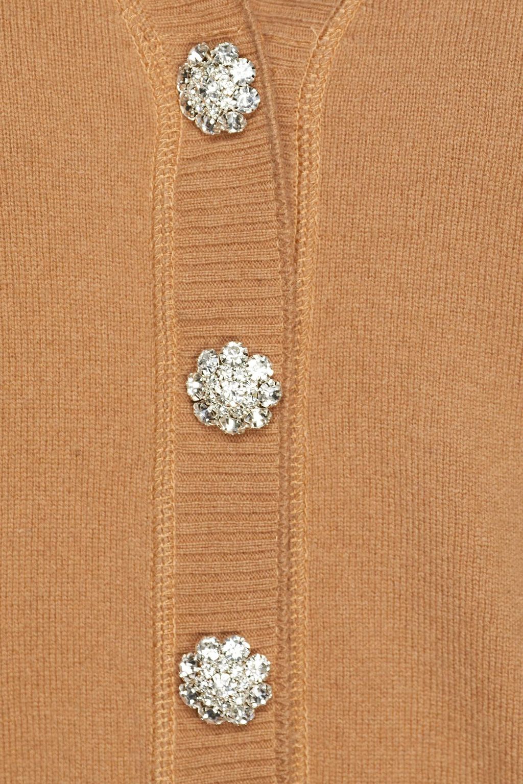 GANNI Two-tone cashmere cardigan