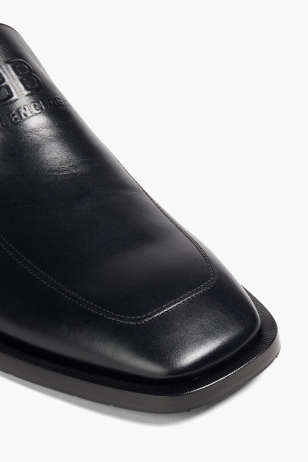 BALENCIAGA Embossed leather loafers