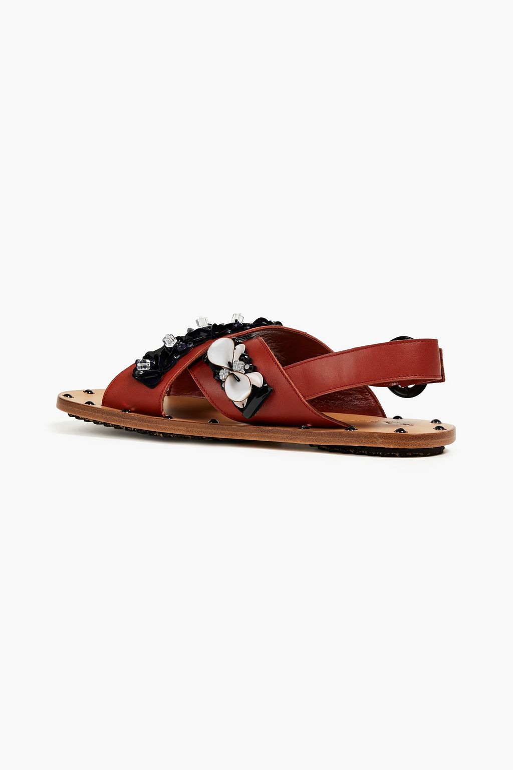 MARNI Embellished leather sandals