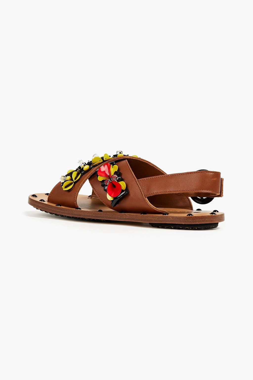 MARNI Embellished leather sandals | Sale up to 70% off | THE OUTNET