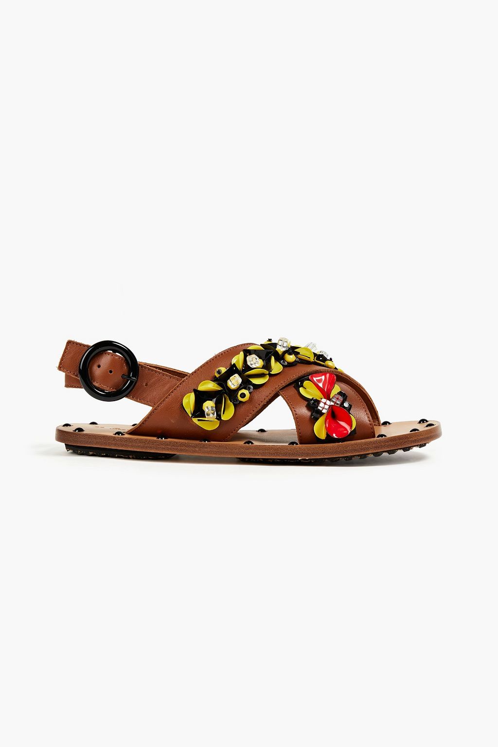 MARNI Embellished leather sandals | Sale up to 70% off | THE OUTNET