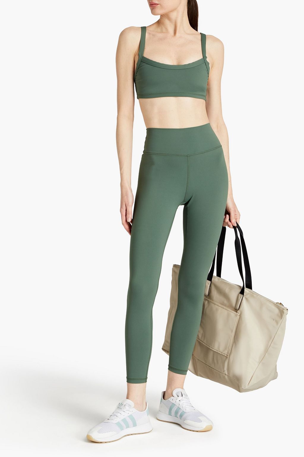 ONIA Printed stretch-jersey sports bra