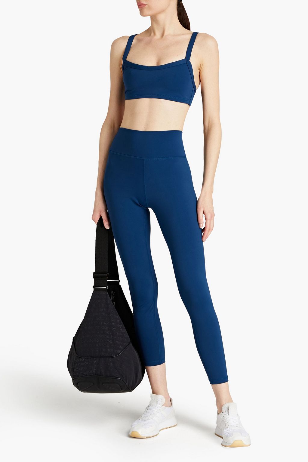 ONIA Cropped printed stretch-jersey leggings