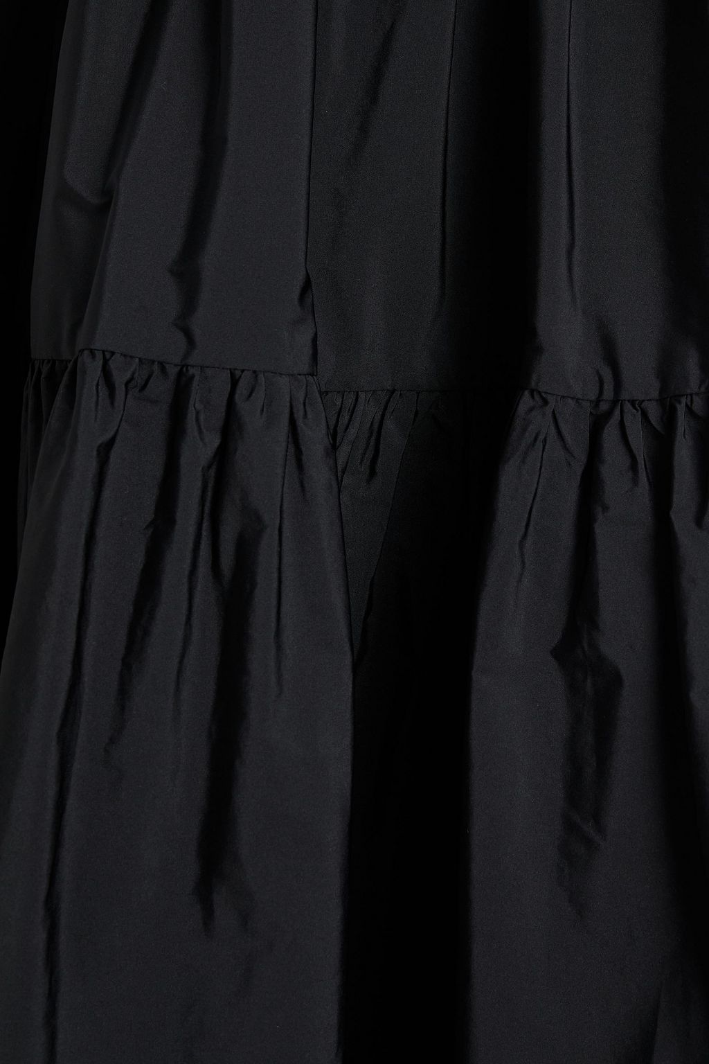 REDVALENTINO Strapless bow-embellished taffeta midi dress