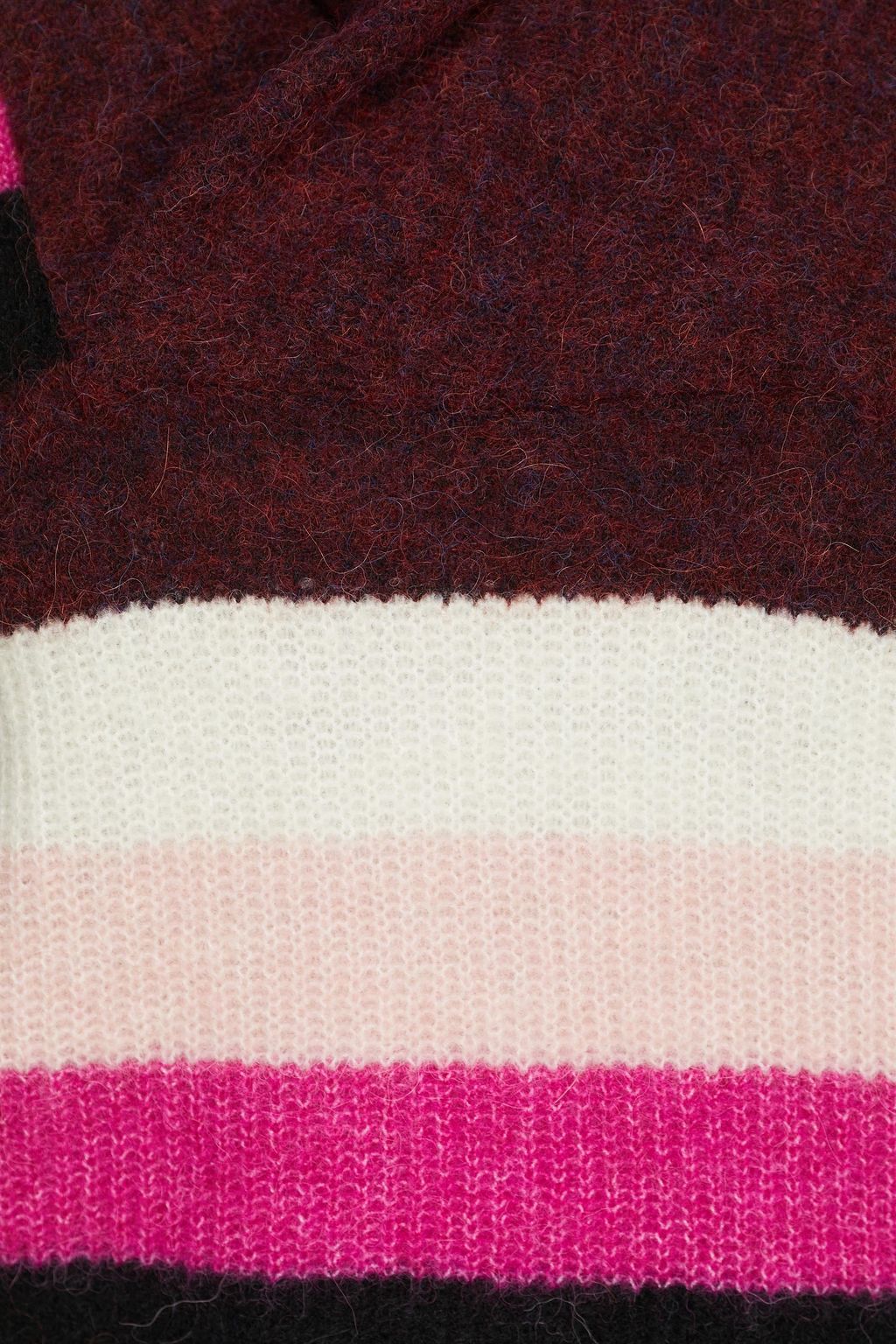 GANNI Color-block ribbed-knit vest