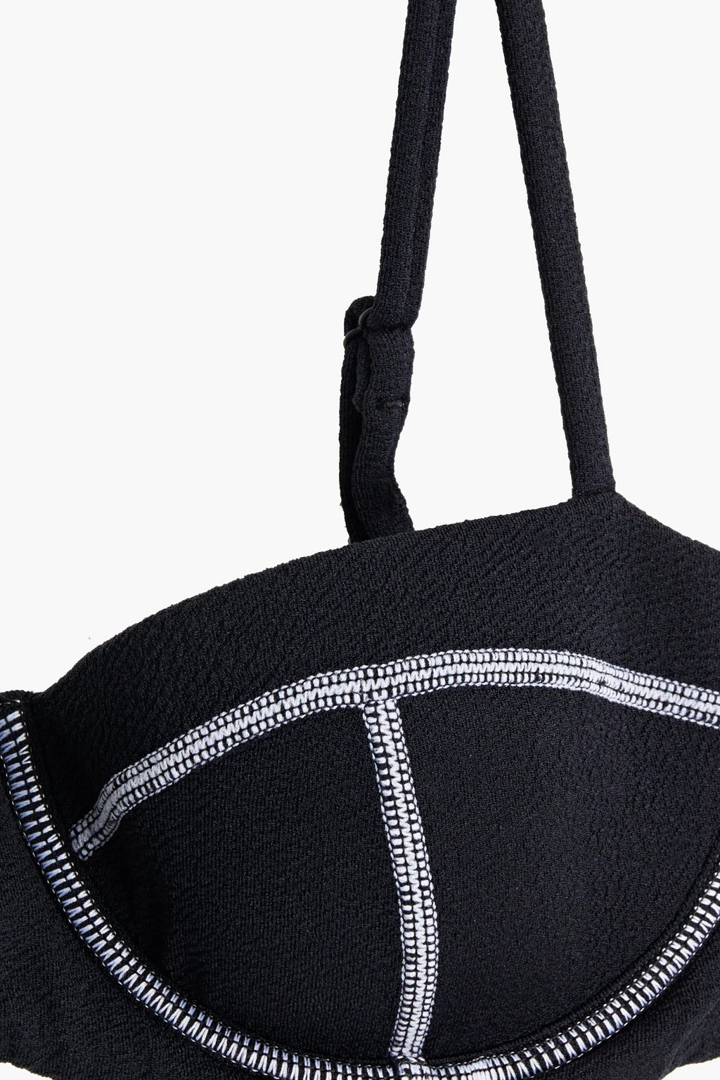 ONIA Flora textured underwired bikini top
