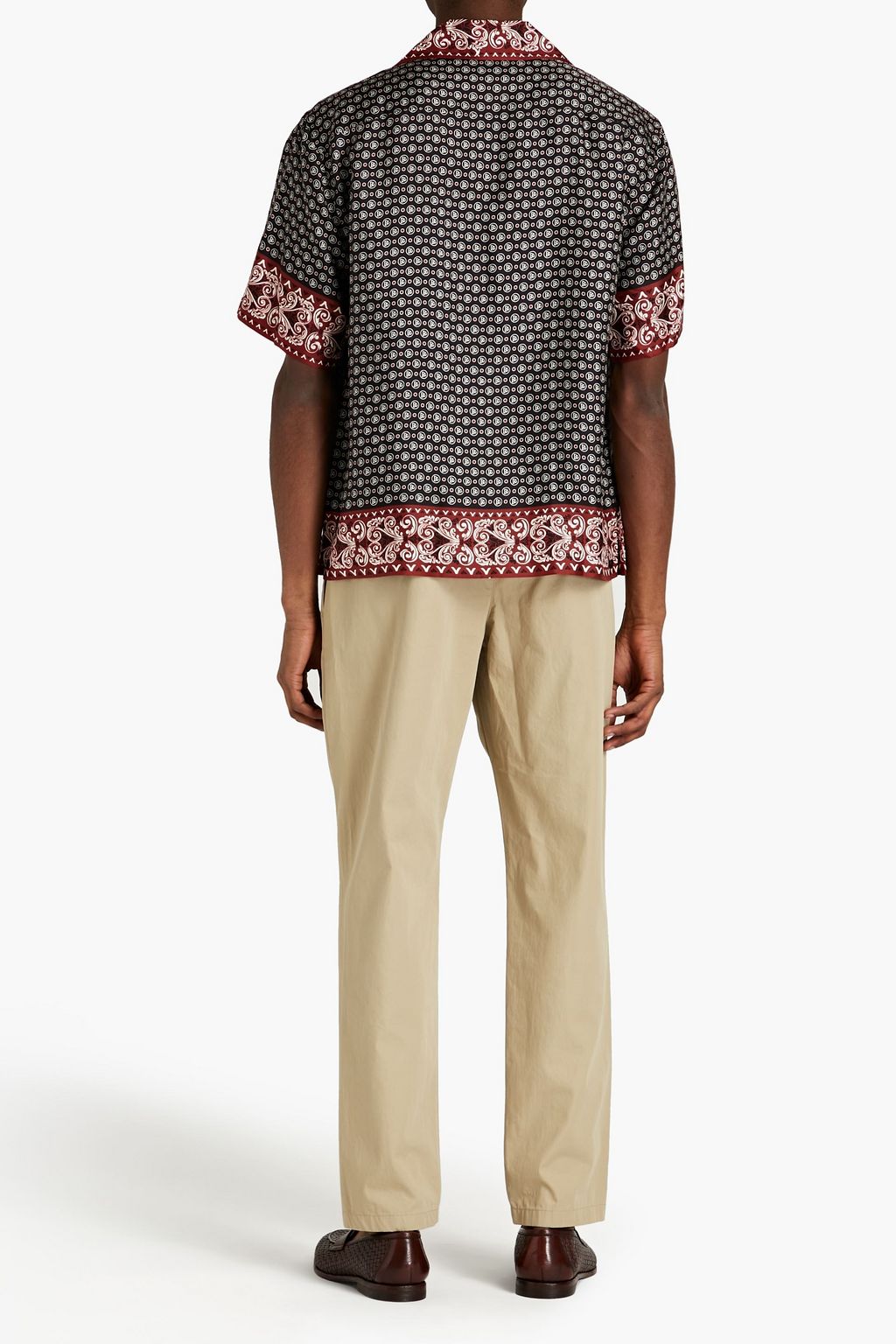 DOLCE&GABBANA Printed silk-twill shirt