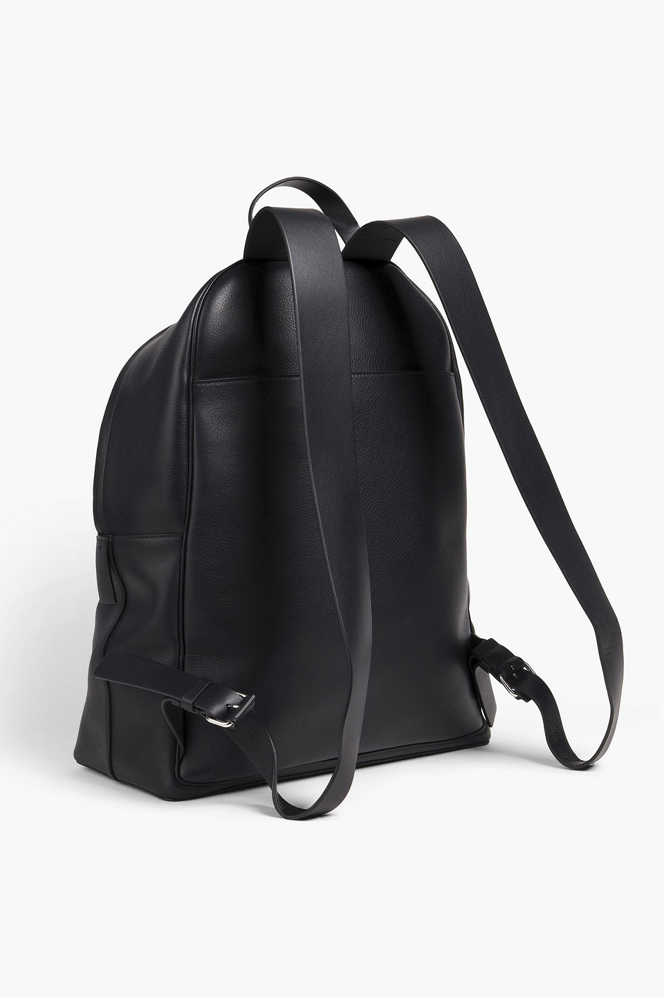 Valentino Garavani Man Logo-print Textured-leather Backpack In Black