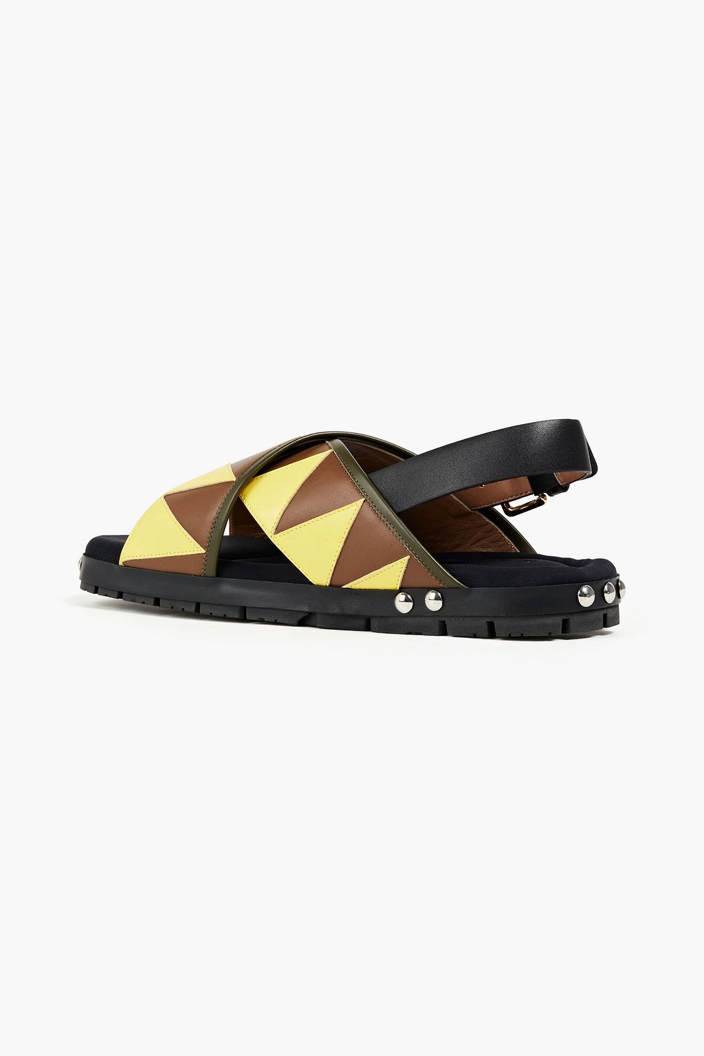 MARNI Studded two-tone leather sandals