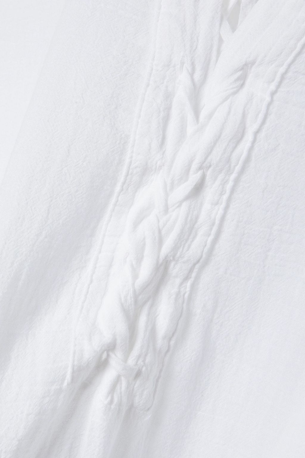 HONORINE Jules lace-up cotton-voile maxi dress