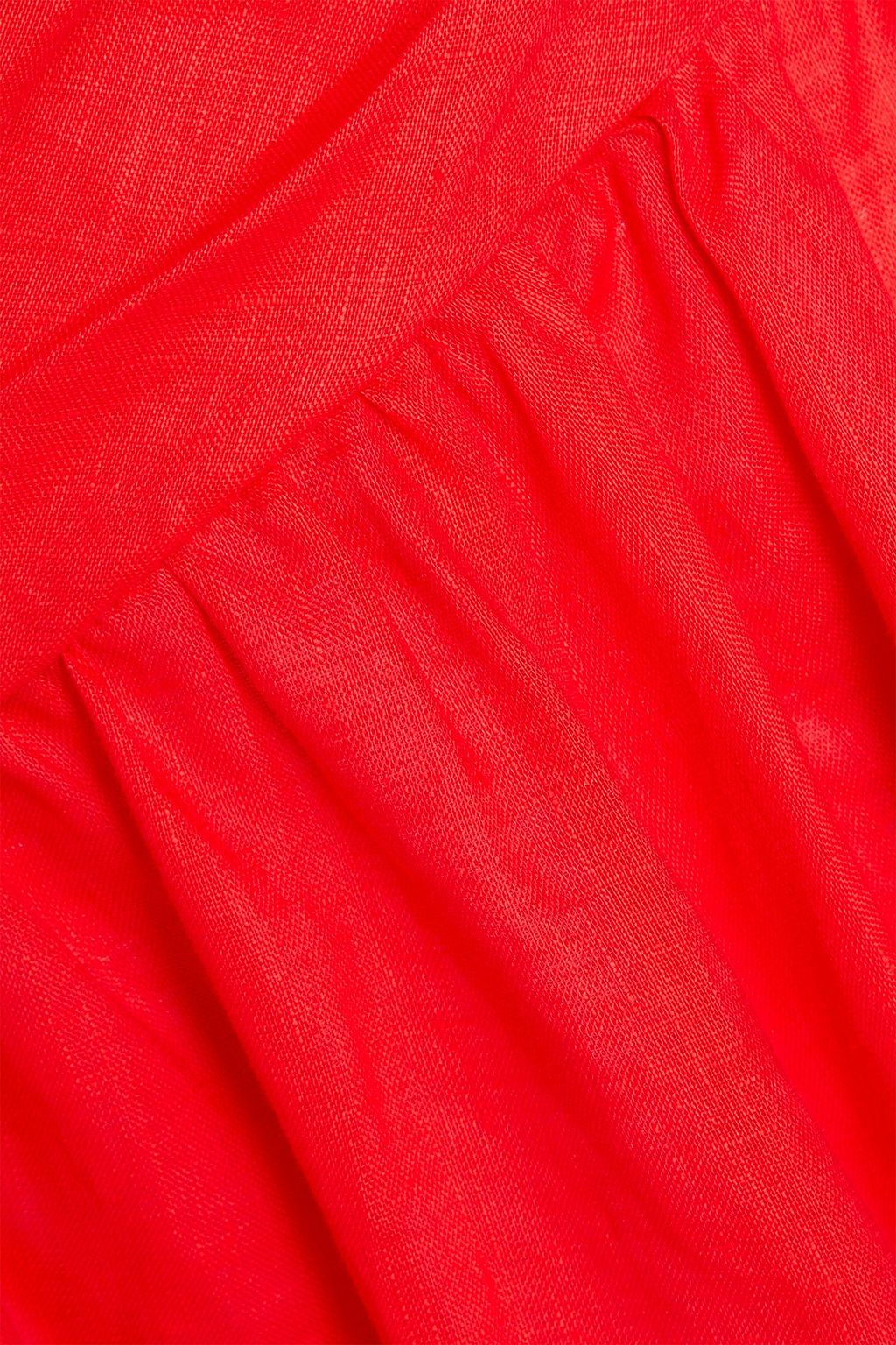ZIMMERMANN Strapless cutout linen midi dress