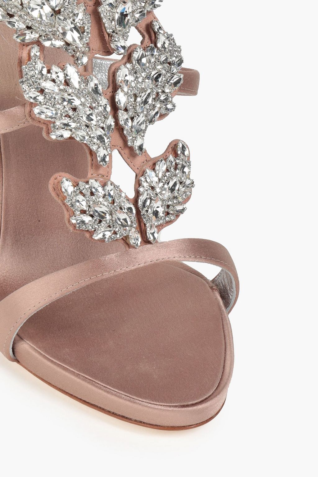 GIUSEPPE ZANOTTI Crystal-embellished satin sandals