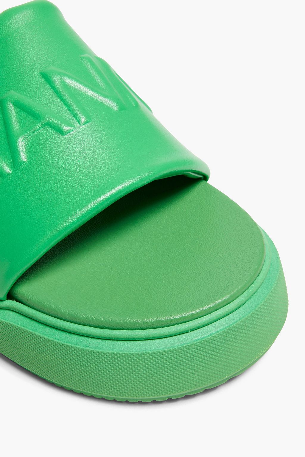 GANNI Embossed platform slides