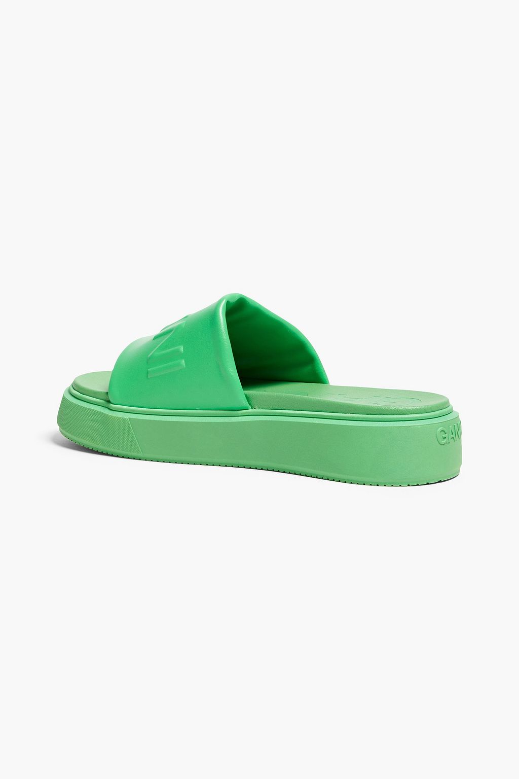 GANNI Embossed platform slides