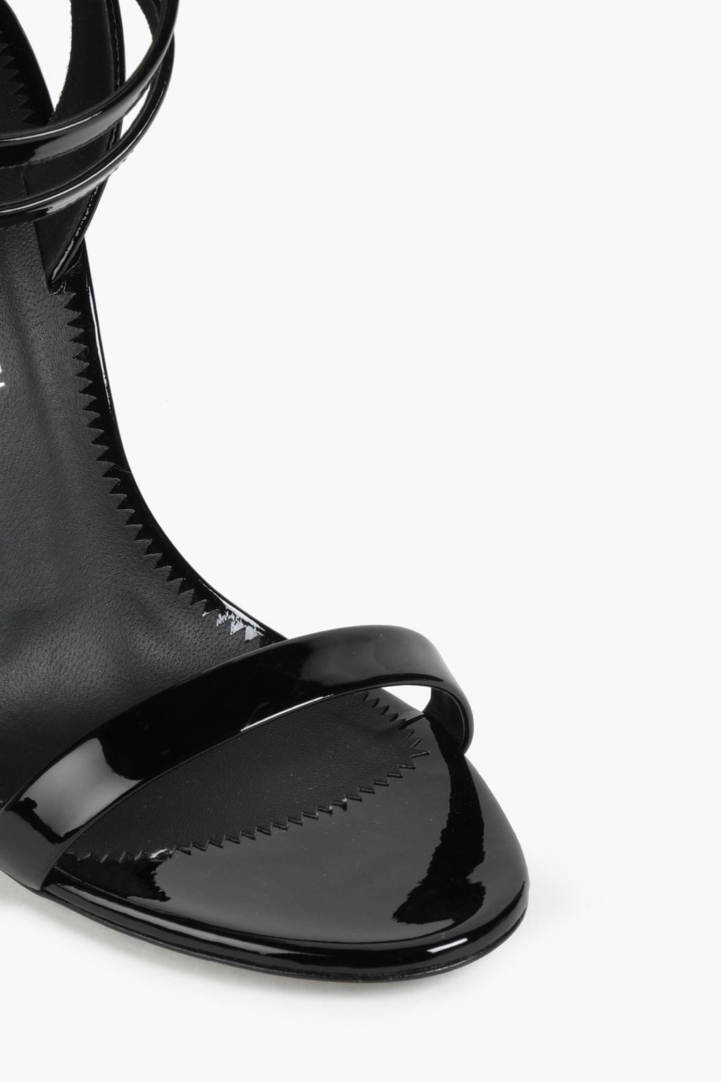 GIUSEPPE ZANOTTI Embellished patent-leather sandals