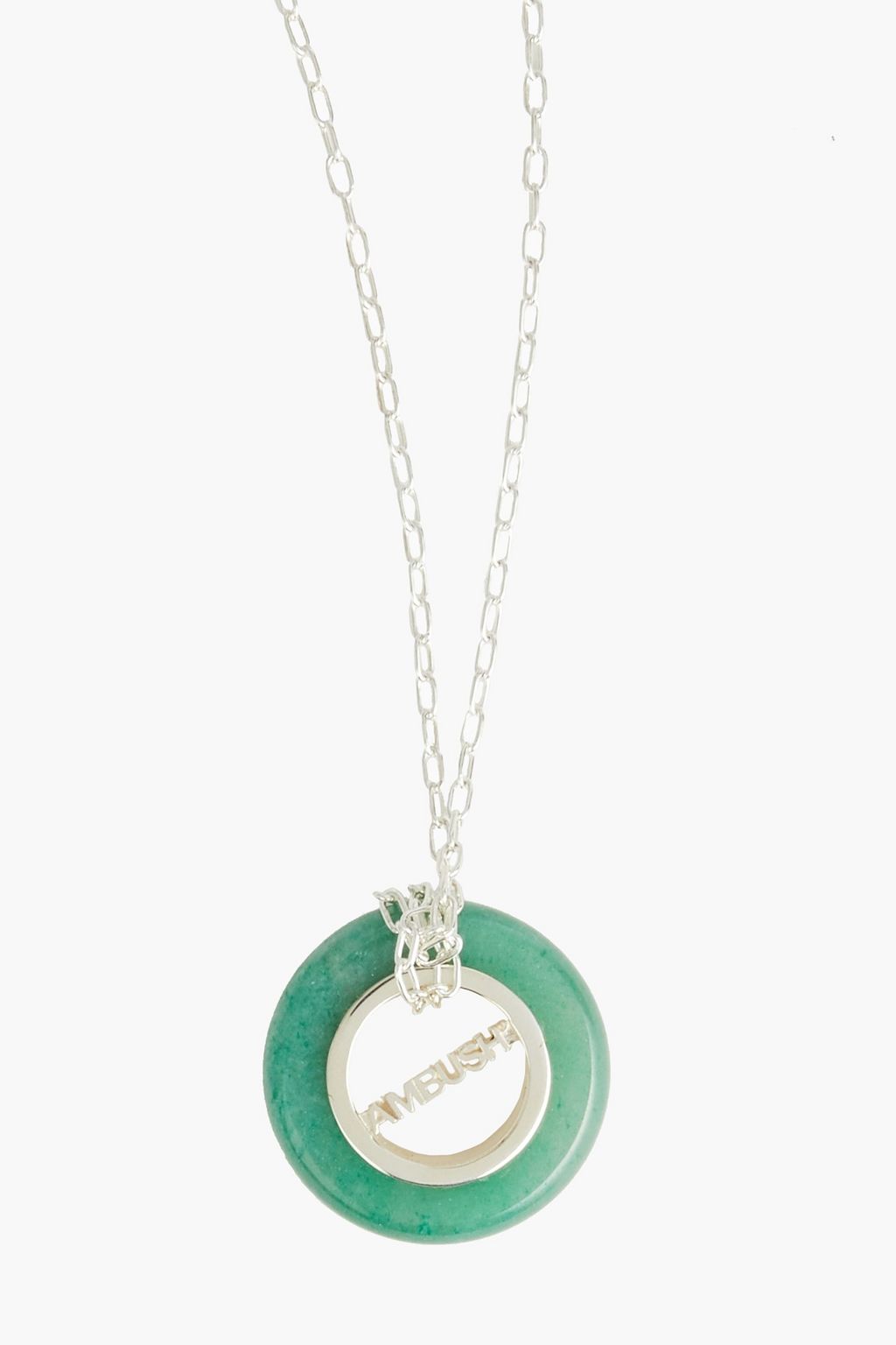 AMBUSH Sterling silver stone necklace