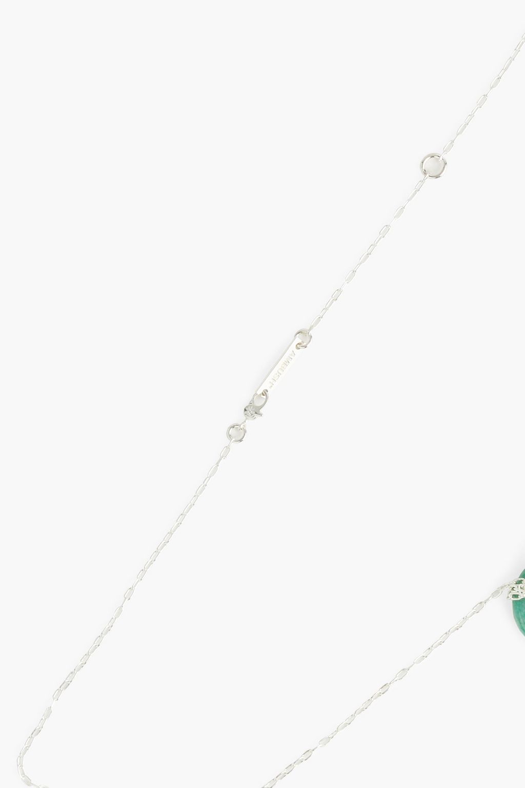 AMBUSH Sterling silver stone necklace