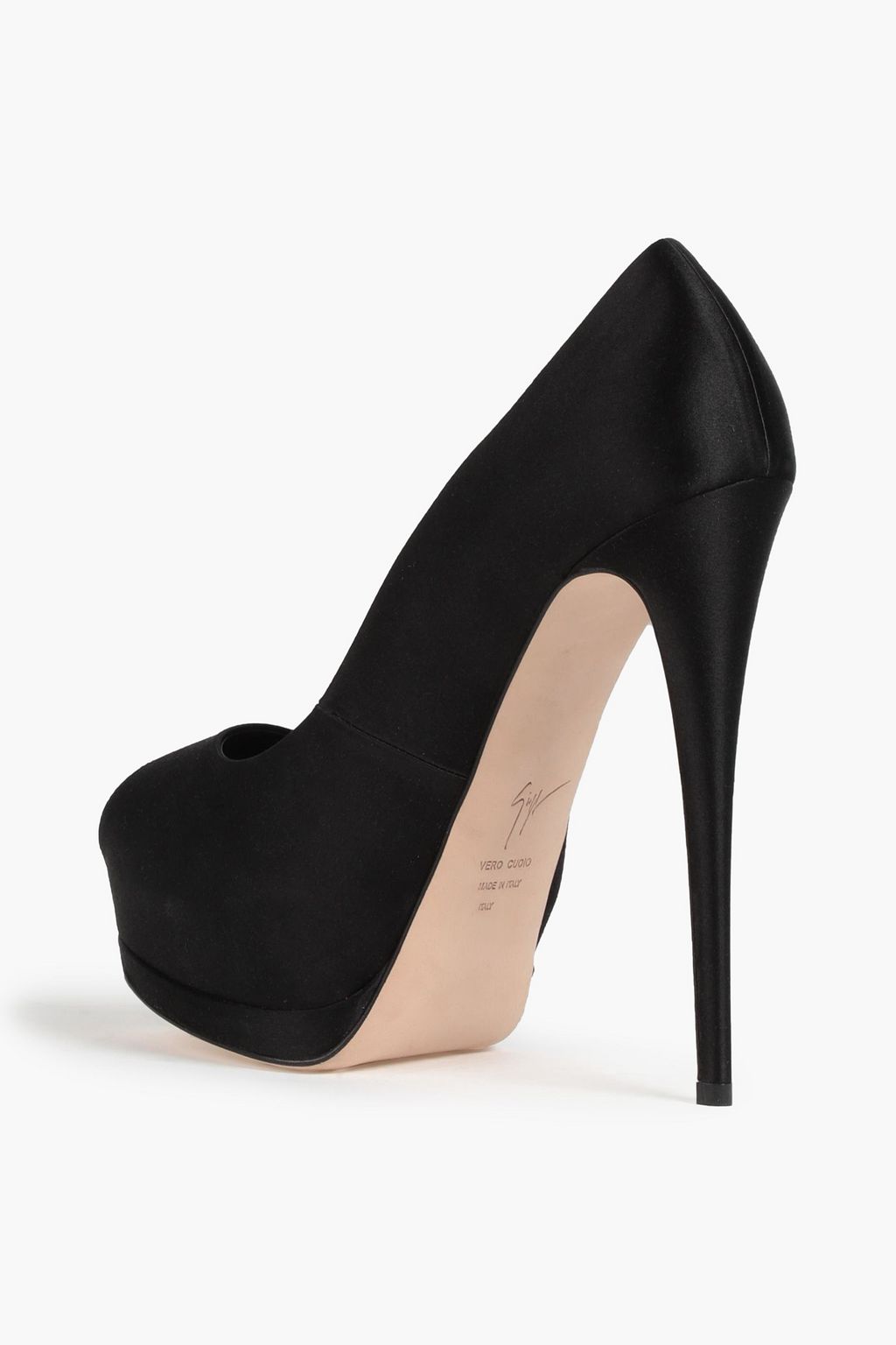 GIUSEPPE ZANOTTI Satin platform pumps