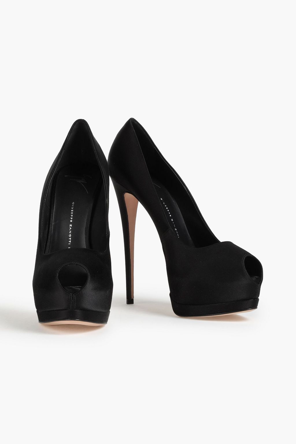 GIUSEPPE ZANOTTI Satin platform pumps