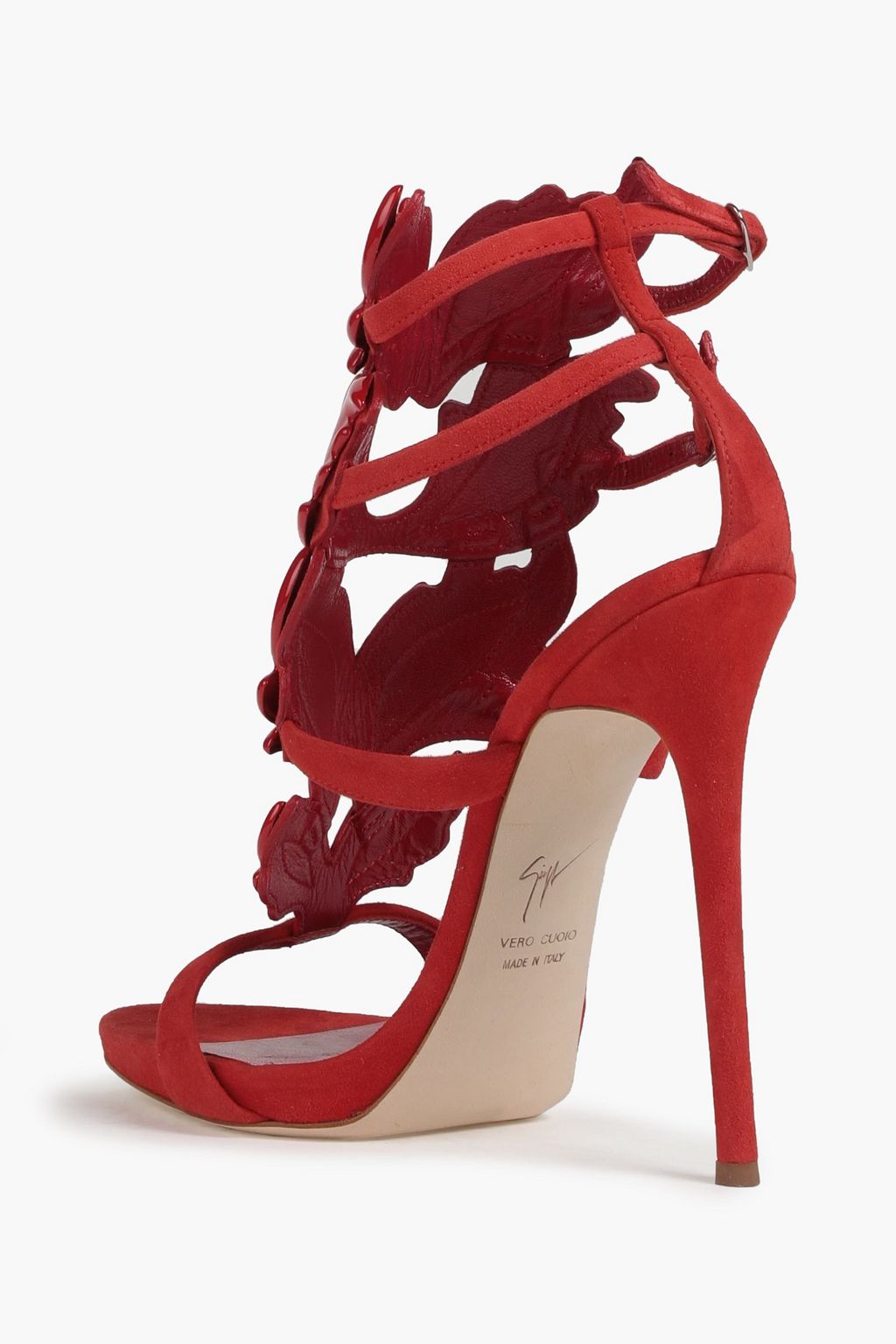 GIUSEPPE ZANOTTI Embellished suede sandals
