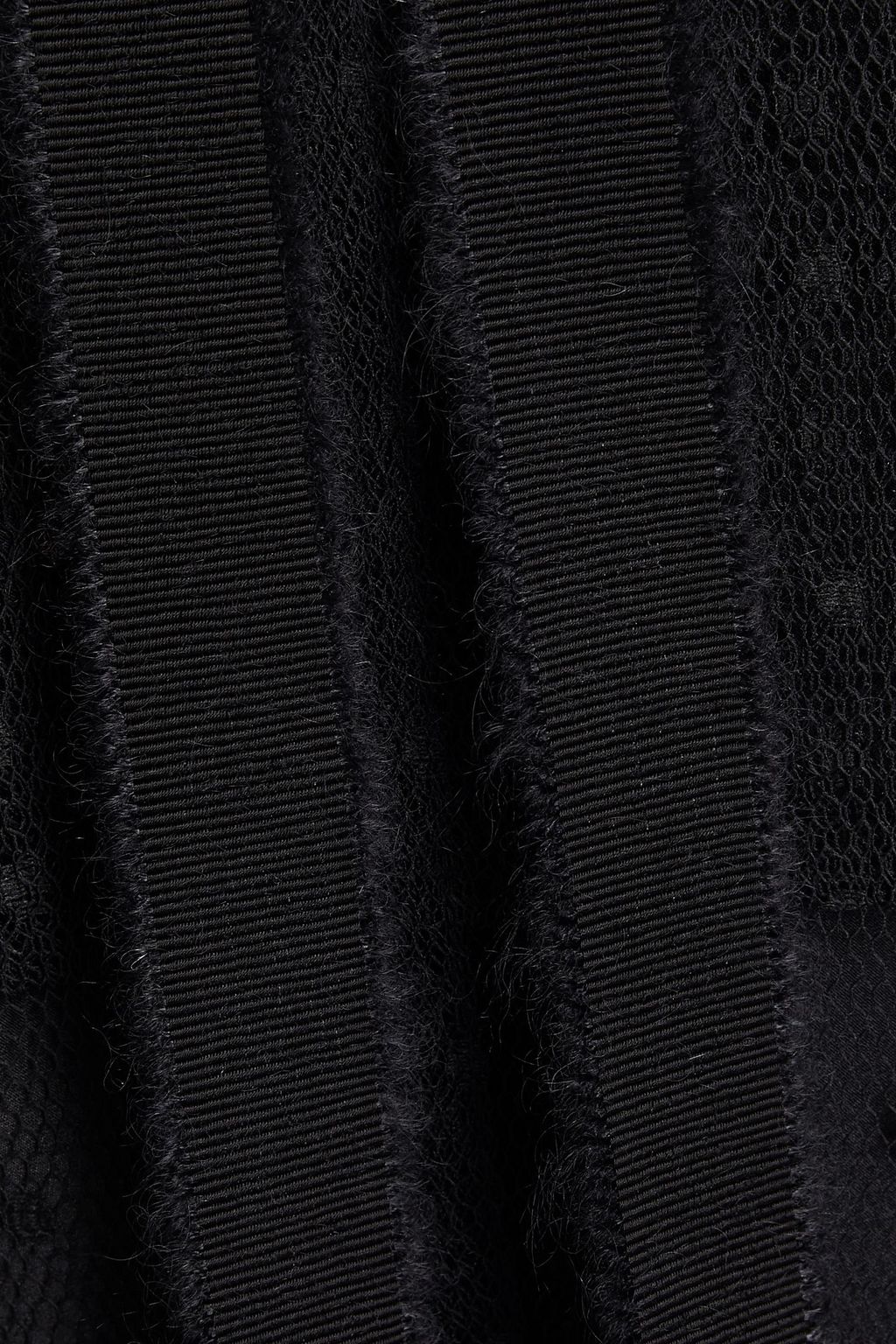 REDVALENTINO Grosgrain-trimmed point d'esprit shirt