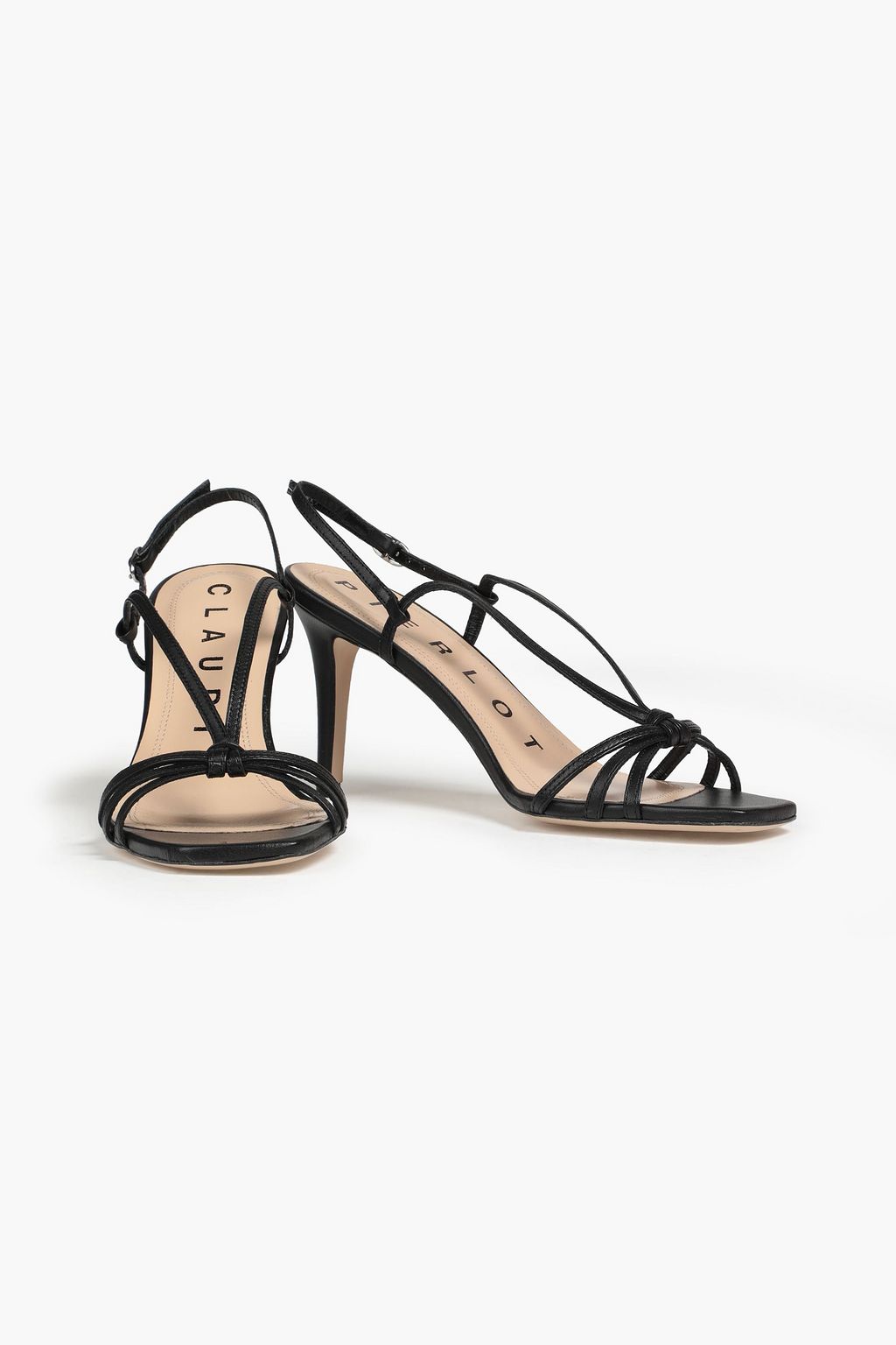 CLAUDIE PIERLOT Leather slingback sandals