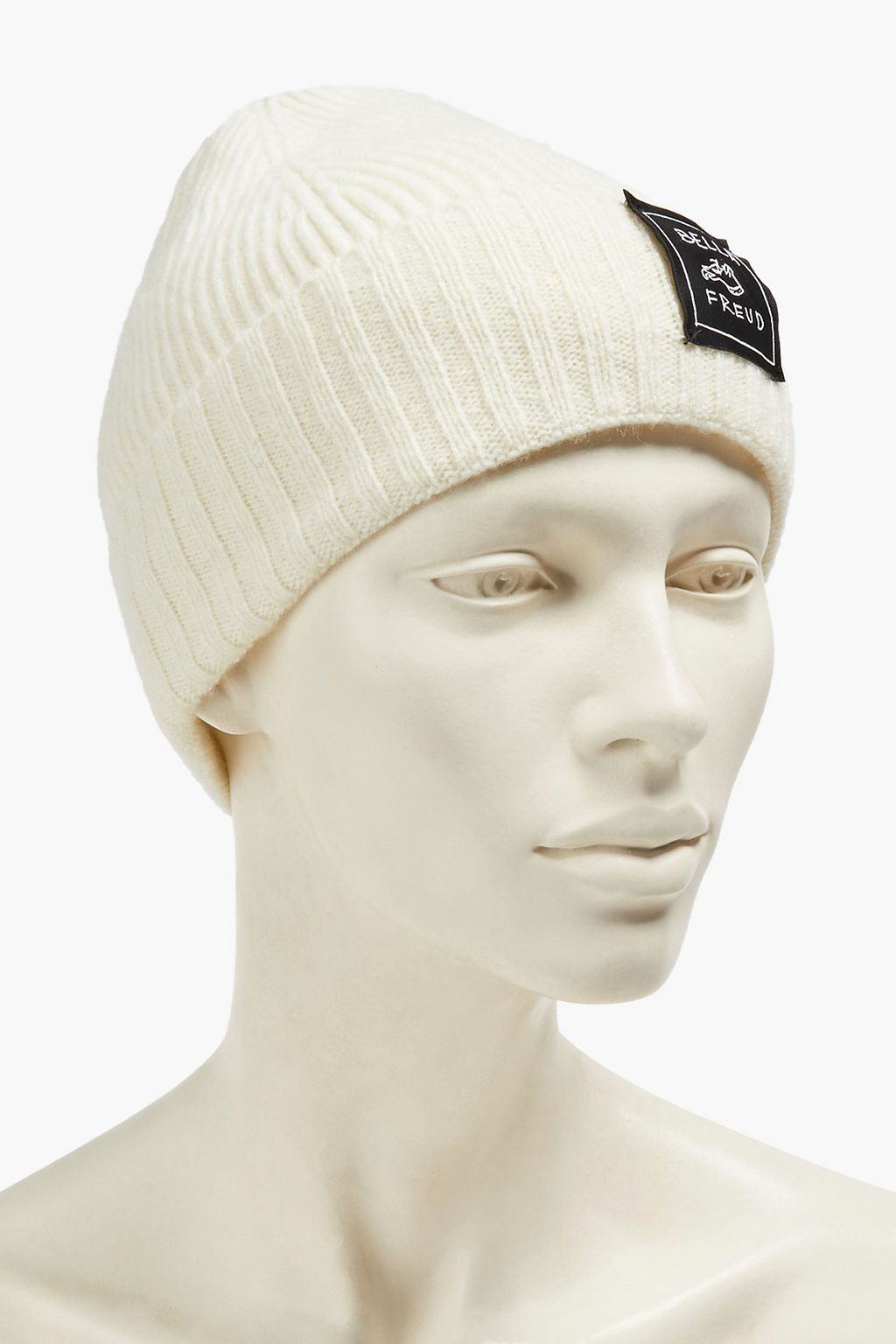 BELLA FREUD Appliquéd ribbed wool beanie