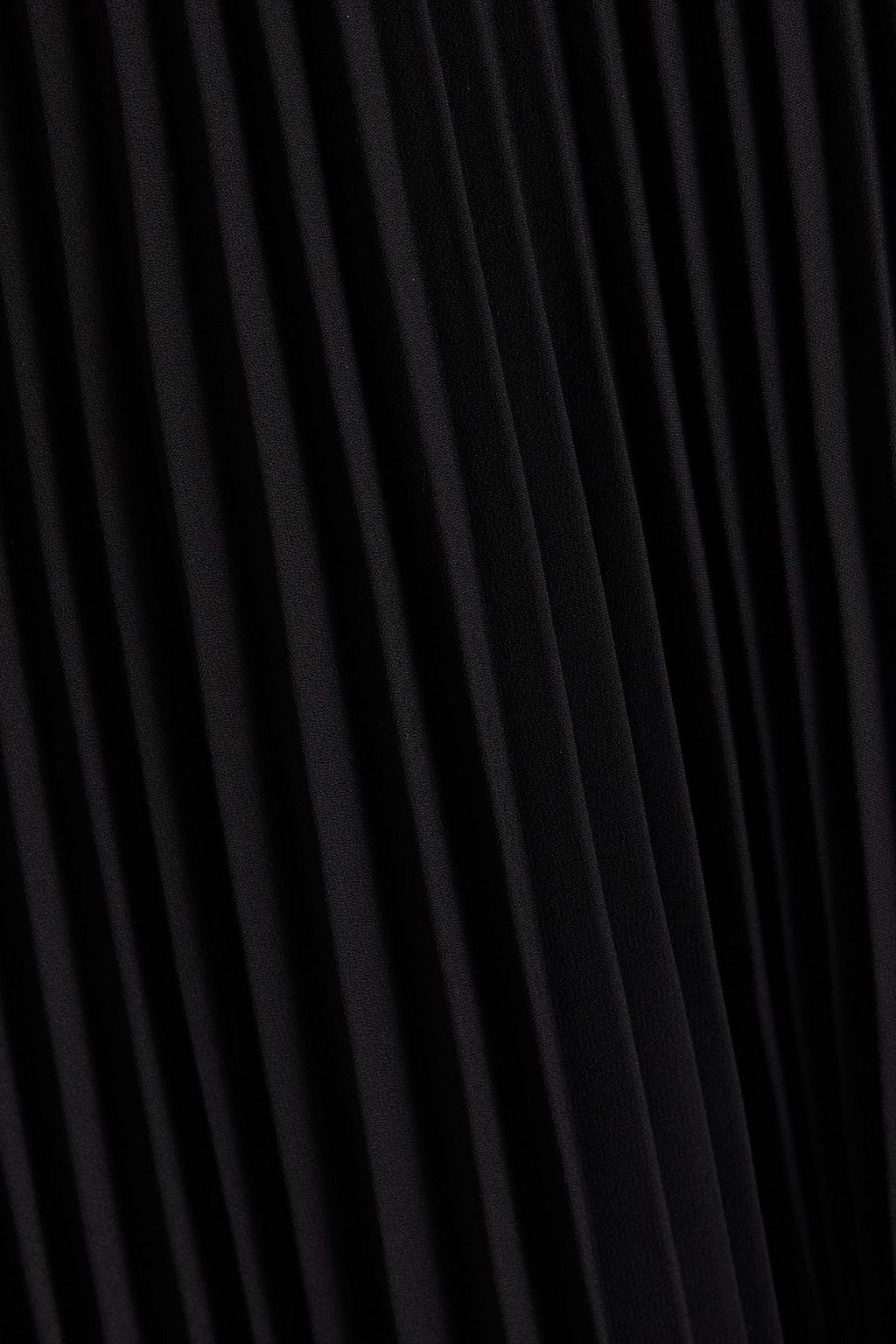 ALICE + OLIVIA Pleated crepe midi skirt