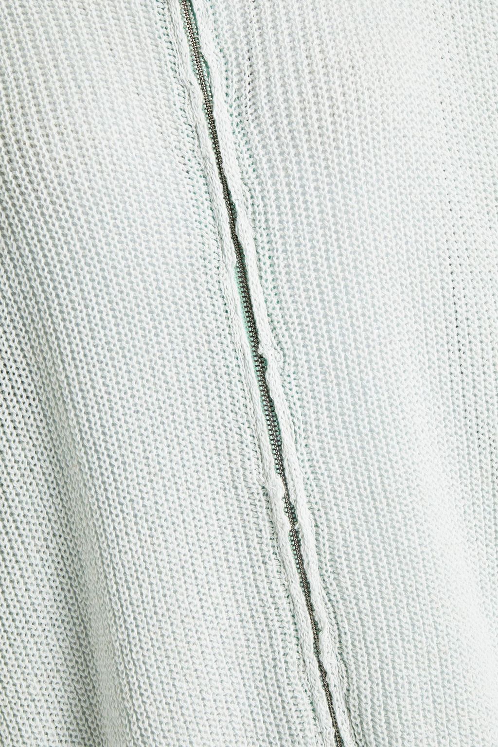 CHARLI Melena ribbed cotton-blend hoodie