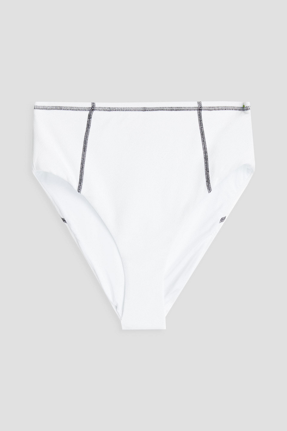 ONIA ELLA TEXTURED HIGH-RISE BIKINI BRIEFS,3074457345629547768