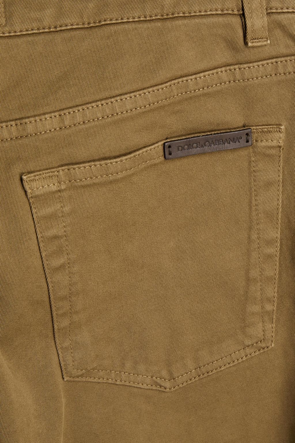 DOLCE & GABBANA Skinny-fit cotton-blend gabardine pants