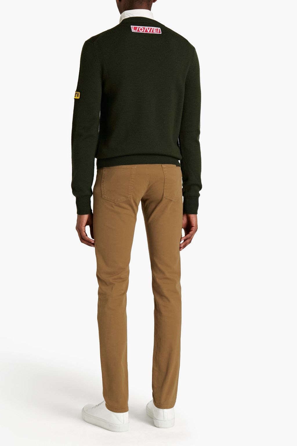 DOLCE & GABBANA Skinny-fit cotton-blend gabardine pants