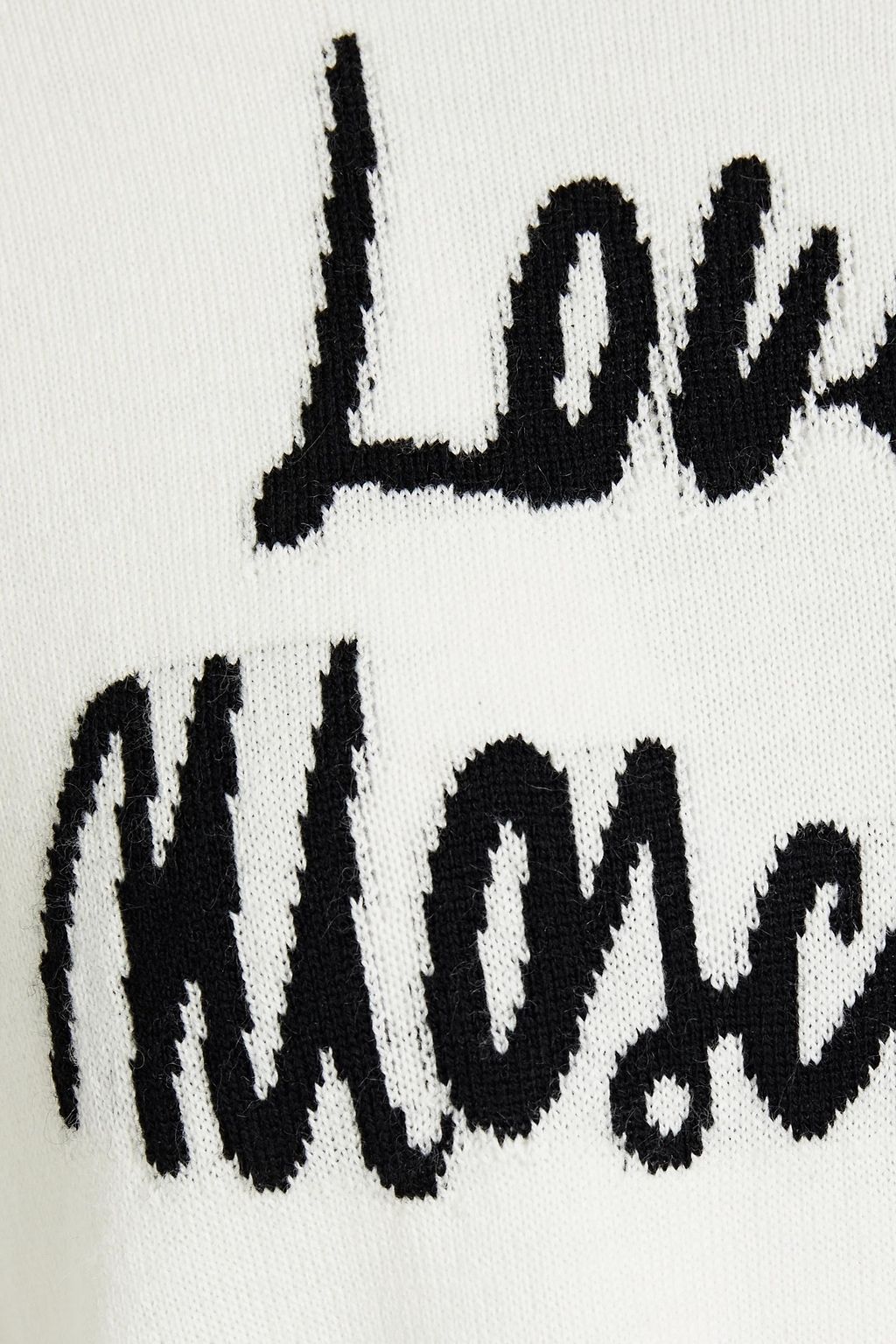 LOVE MOSCHINO Intarsia-knit wool-blend sweater