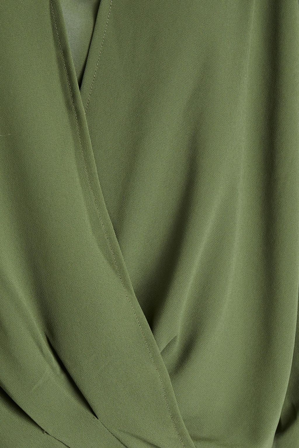 CHARLI Hanna wrap-effect georgette blouse