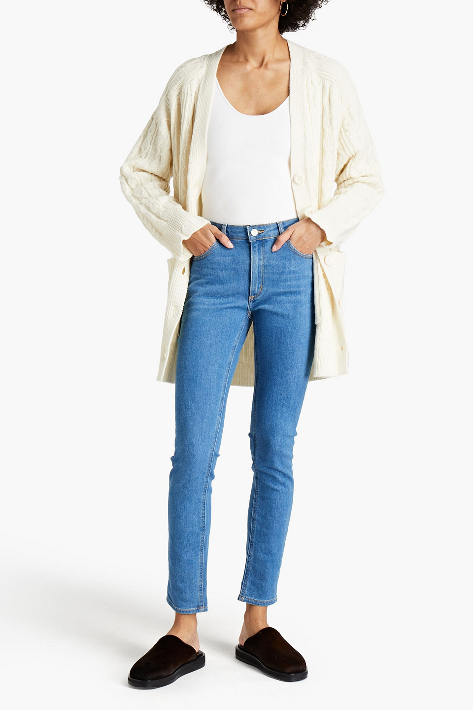 American Vintage High-rise Skinny Jeans In Blue