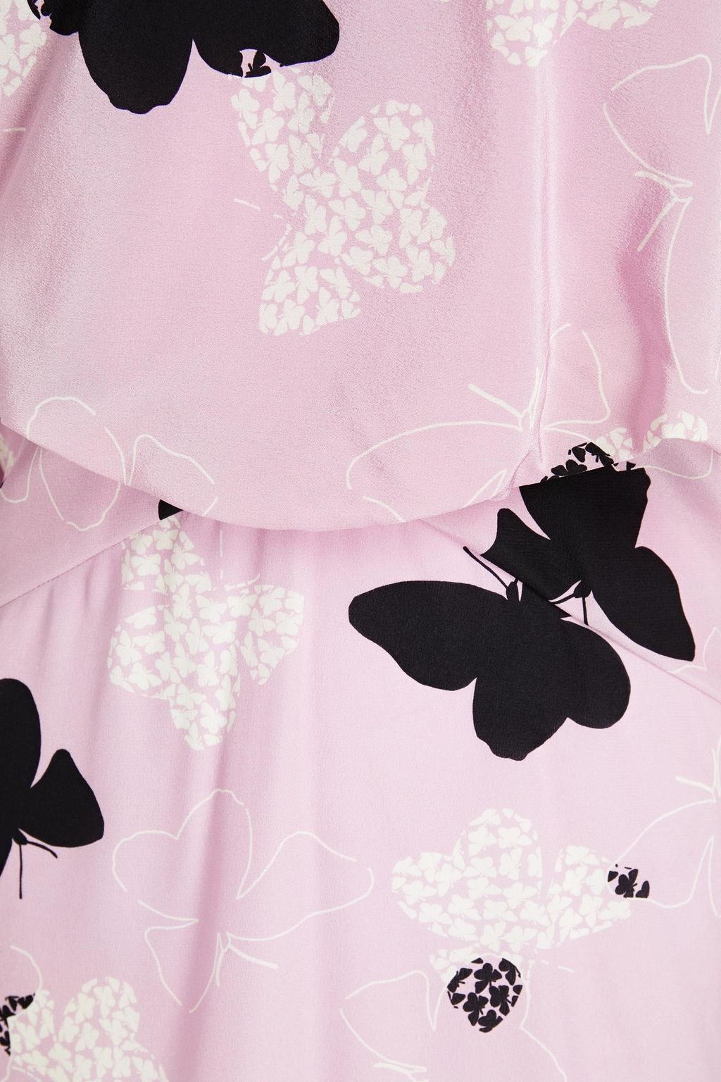 REDVALENTINO Printed silk crepe de chine midi dress