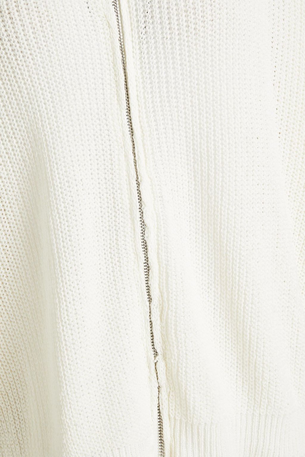 CHARLI Melena ribbed cotton-blend hoodie