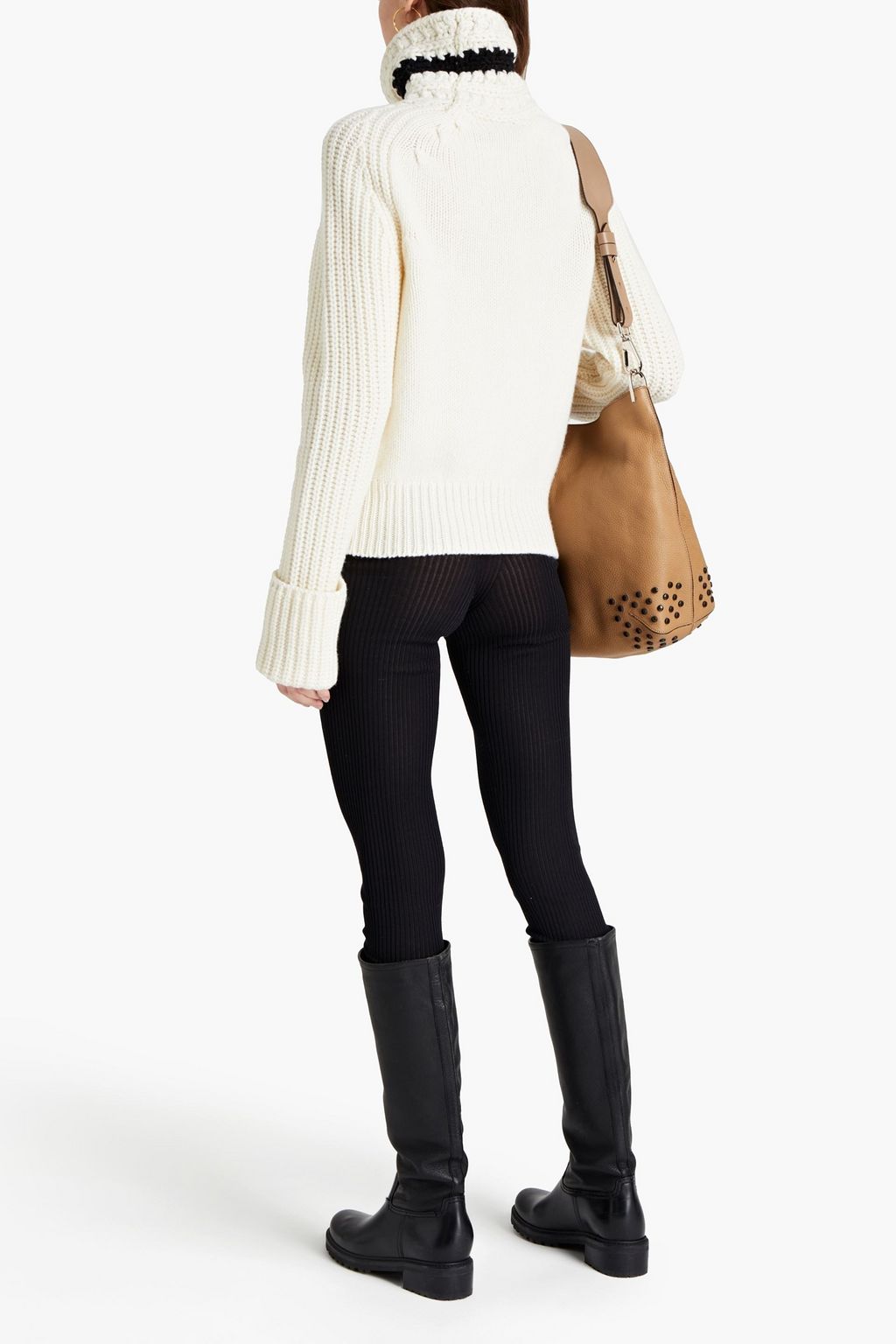 TOD'S Wool and cashmere-blend turtleneck sweater