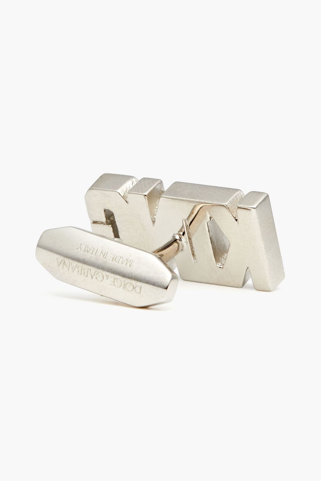 DOLCE&GABBANA Silver-tone crystal cufflinks