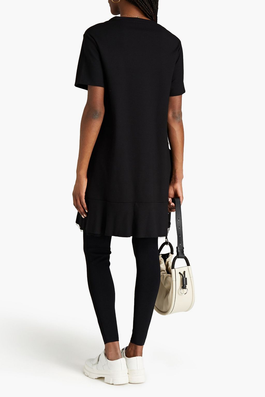 REDVALENTINO Ruffled jersey mini dress