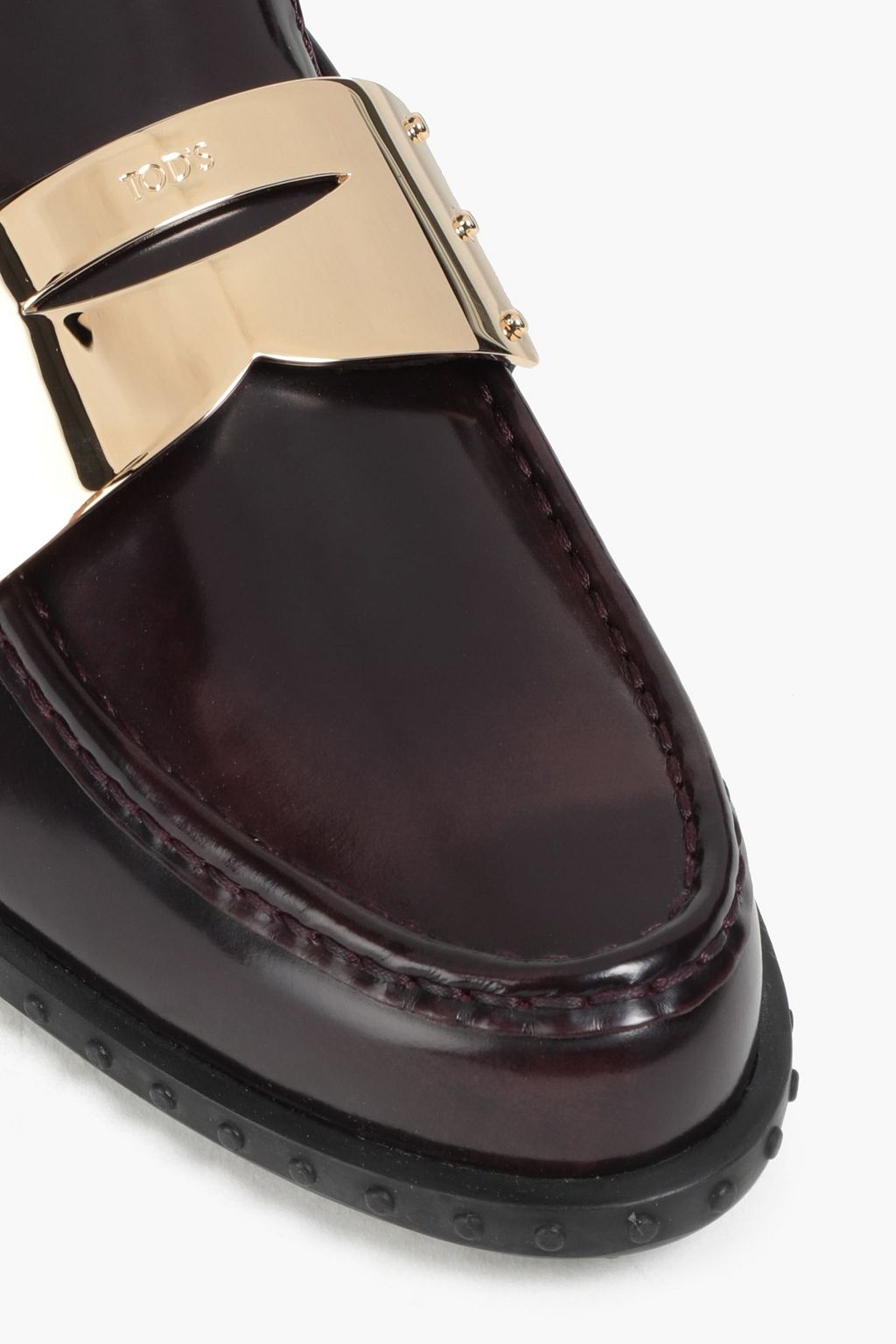 TOD'S Glossed-leather loafers